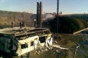 Pyrolysis accident in oil sludge treatment plant