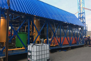 Automobile shredder residue pyrolysis plant